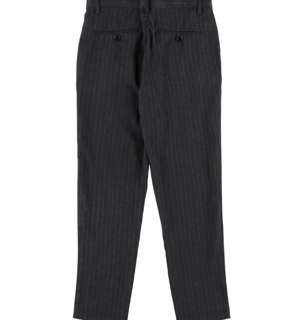 Bukser - Rick - Grå Stribet|Grunt Discount