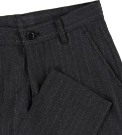 Bukser - Rick - Grå Stribet|Grunt Discount