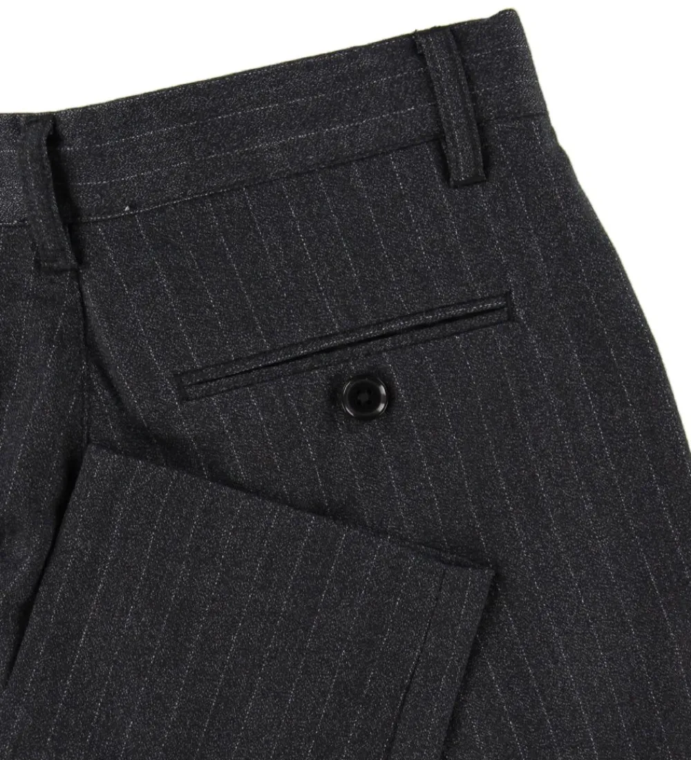 Bukser - Rick - Grå Stribet|Grunt Discount