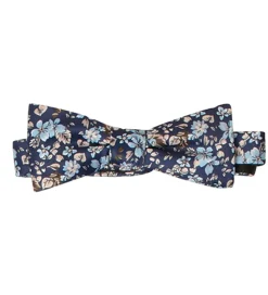 Butterfly m. Lommetørklæde - Our Flower - Navy Flower|Grunt