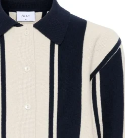 Cardigan - Strik - GrBaja - Navy-Sand|Grunt Best