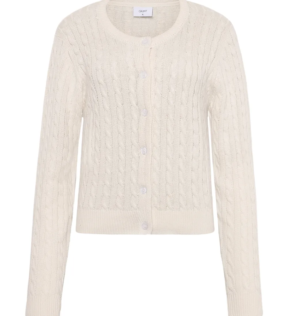 Cardigan - Strik - GrLine - Off White|Grunt New