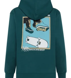 Hættetrøje - GrRatica - Grøn m. Print|Grunt Discount