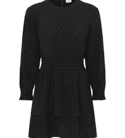 Kjole - GrSpelug - Dot - Black|Grunt