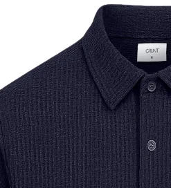 Skjorte - Vaflet - GRAlfred - Navy|Grunt Outlet