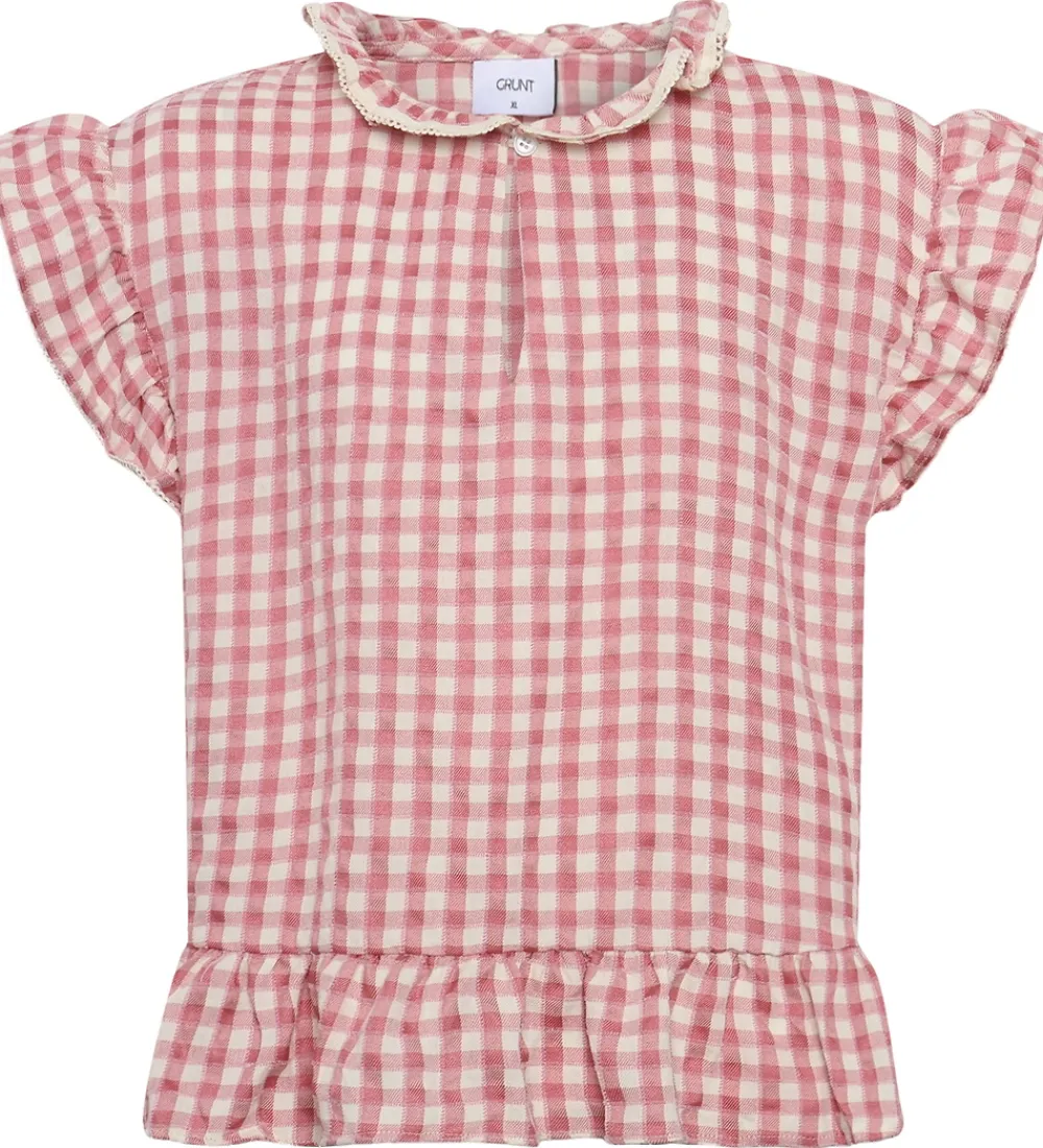 Top - GrArte - Rosa/Hvidternet|Grunt Best