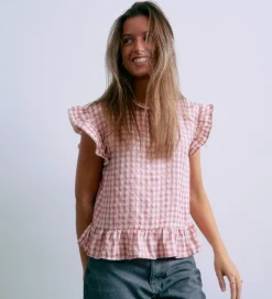 Top - GrArte - Rosa/Hvidternet|Grunt Best