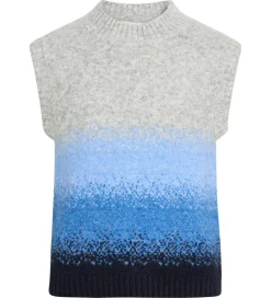 Vest - Charlotte Knit Vest - Grey Melange|Grunt Discount