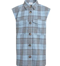 Vest - Nadya - Baby Blue m. Tern|Grunt Clearance