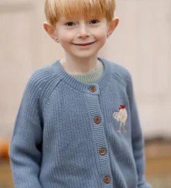 Cardigan - Strik - Kaj - Blue Blizzard|Hanevild Outlet