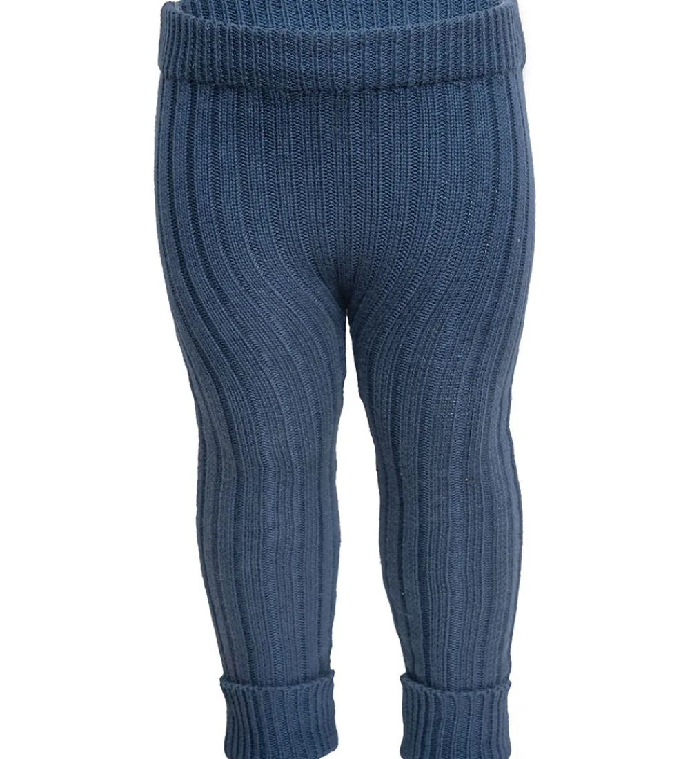 Leggins - Strik - Lynge - Ensign Blue|Hanevild Outlet