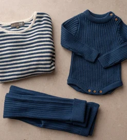 Leggins - Strik - Lynge - Ensign Blue|Hanevild Outlet