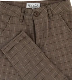 Chinos - Fashion Chino Checks - Brown|Hound Hot