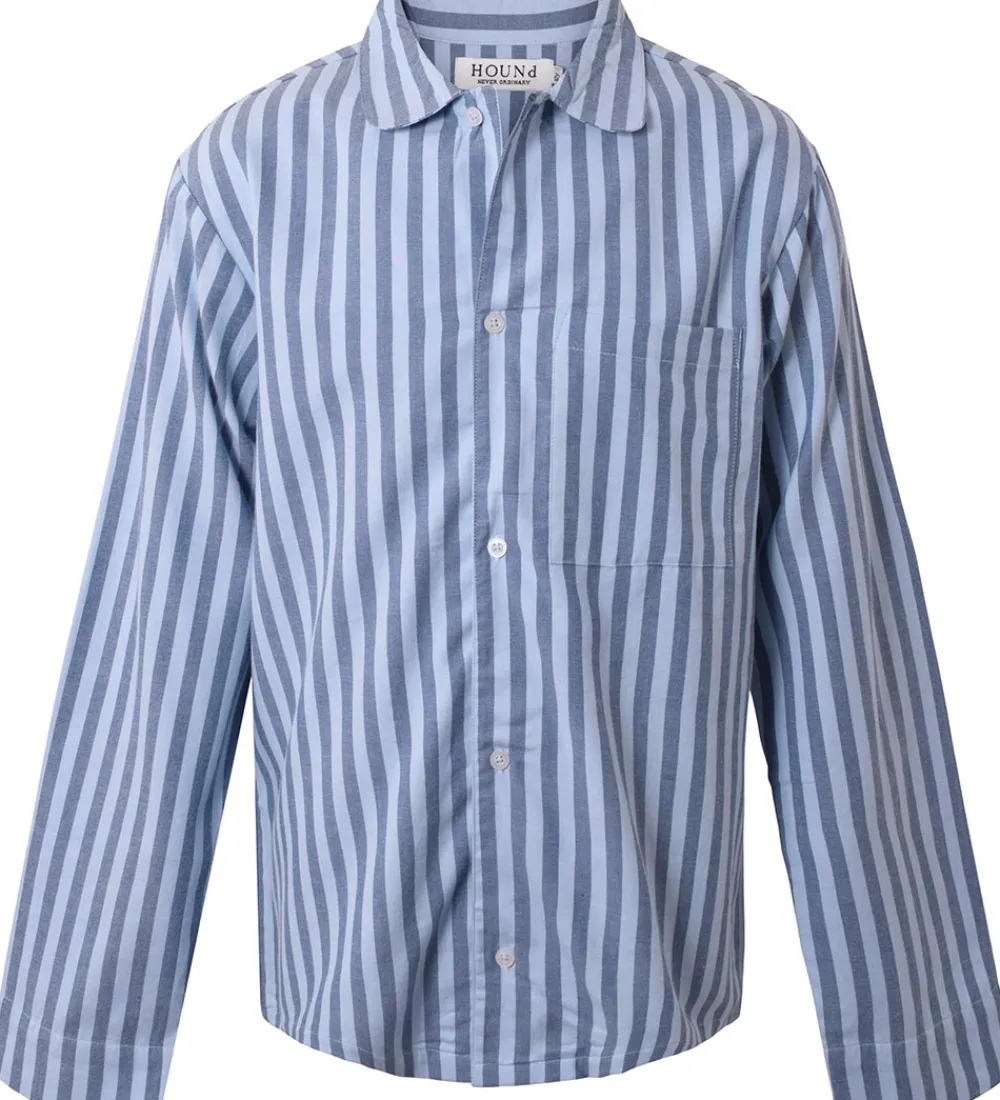 Natskjorte - Blåstribet|Hound Discount