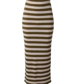 Nederdel - Rib - Armygrøn/Beigestribet|Hound Sale