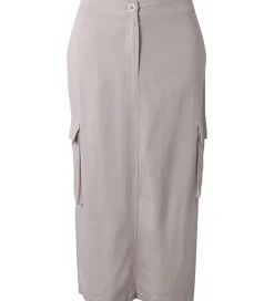 Nederdel - Viskose/Hør - Bone White|Hound New