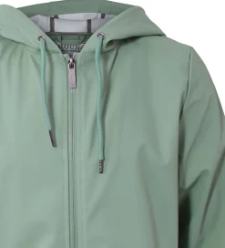 Regnfrakke - PU - Støvet Grøn|Hound Sale