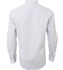 Skjorte - All Over Print - Hvid m. Blå|Hound Clearance