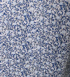 Skjorte - Hvid/Blå m. Blomster|Hound New