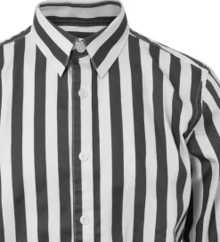 Skjorte - Hvid/Sortstribet|Hound Hot