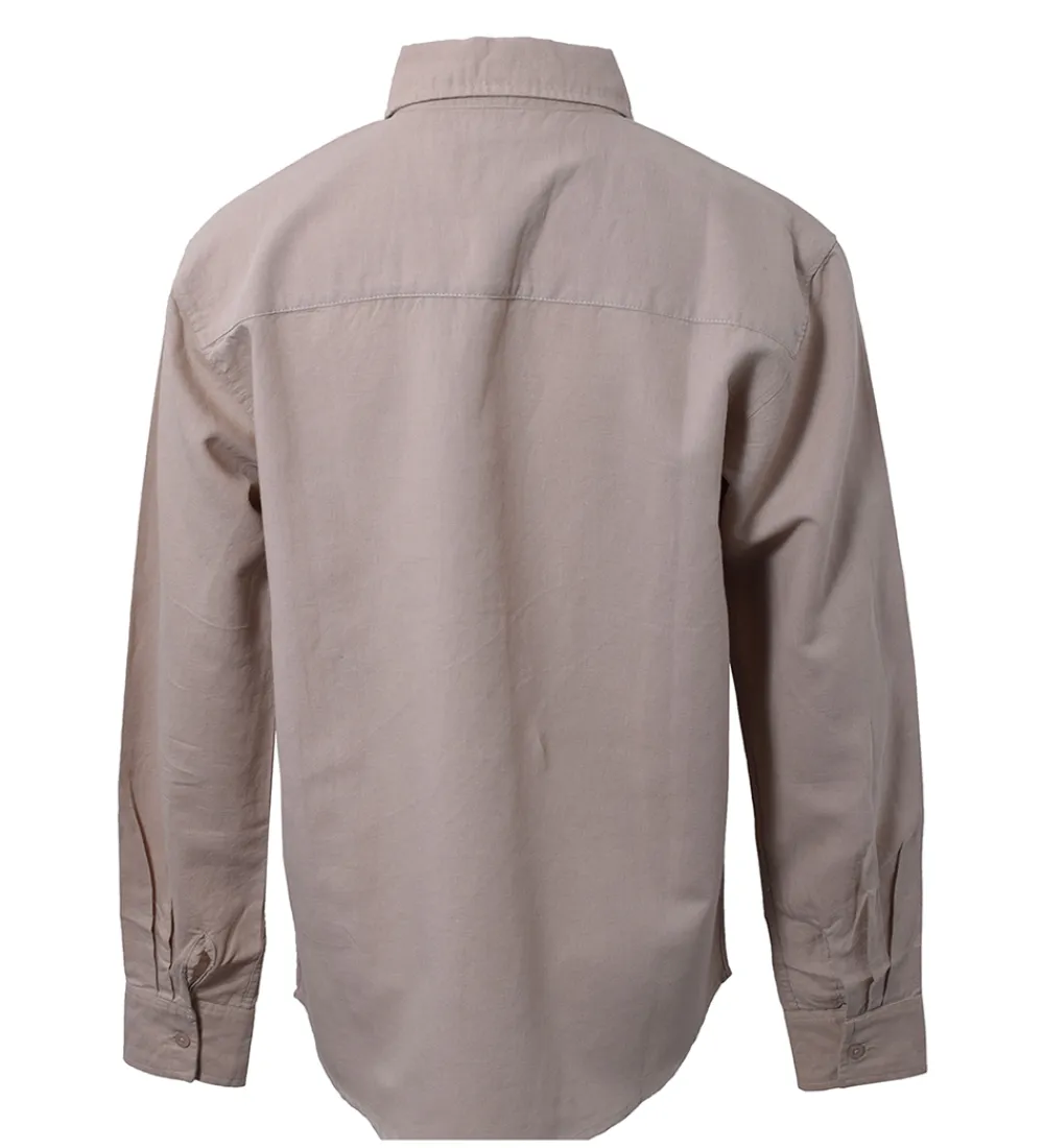 Skjorte - Linen Blend - Sand|Hound Hot