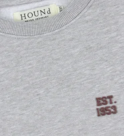 Sweatshirt - Crew - Lys Grå Meleret|Hound