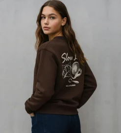 Sweatshirt - HdSofia - Dark Brown|Hound Discount