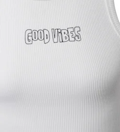 Top - Rib - Off Whitet m. Print|Hound