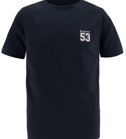 T-shirt - Navy m. Print|Hound Outlet