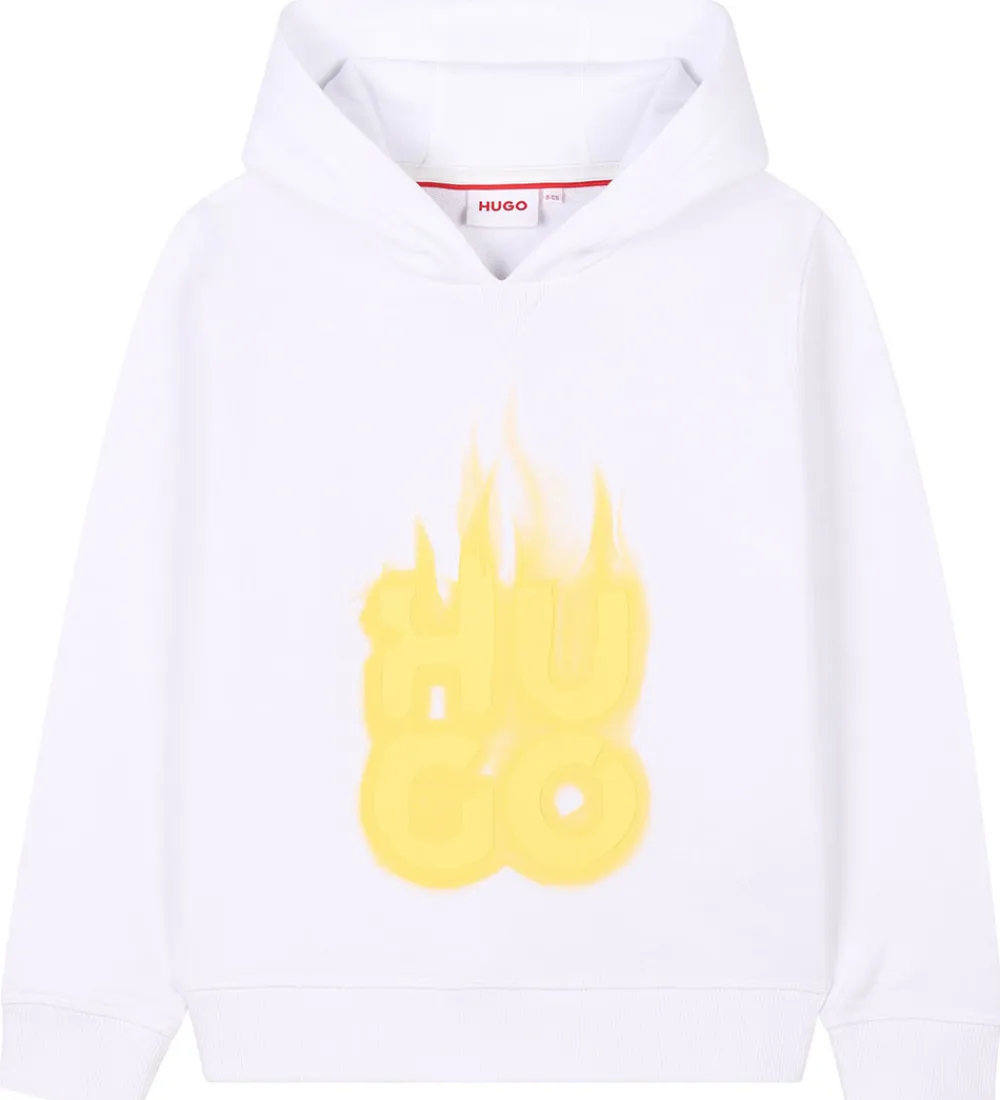 Hættetrøje - Hvid/Gul|HUGO Outlet