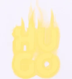 Hættetrøje - Hvid/Gul|HUGO Outlet