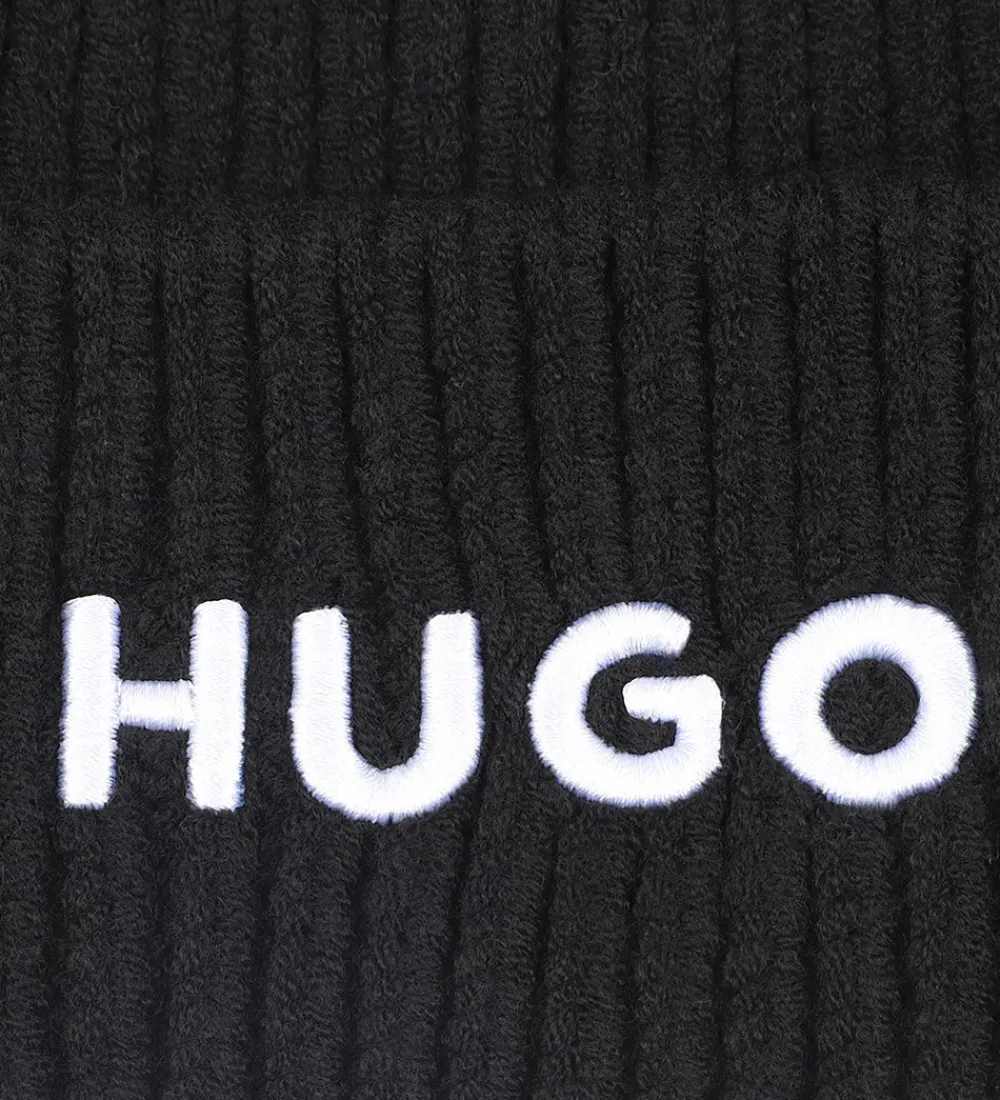 Hue - Strik - Sort|HUGO Clearance