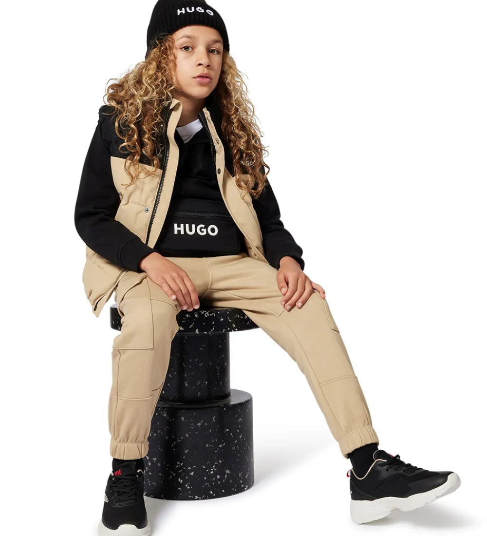 Hue - Strik - Sort|HUGO Clearance