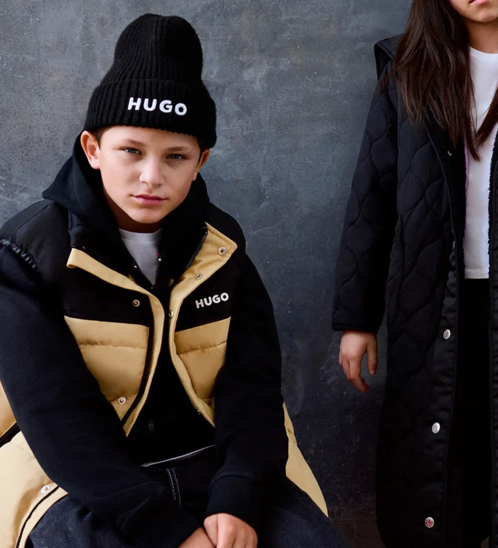 Hue - Strik - Sort|HUGO Clearance