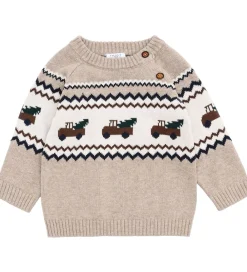 Bluse - Strik - HCPerry - Beige Melange m. Lastb|Hust and Claire Hot