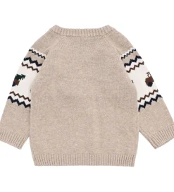 Bluse - Strik - HCPerry - Beige Melange m. Lastb|Hust and Claire Hot