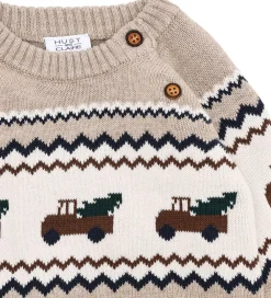 Bluse - Strik - HCPerry - Beige Melange m. Lastb|Hust and Claire Hot