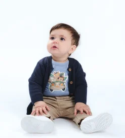 Body l/æ - HCBilly - Faded Blue m. Print|Hust and Claire