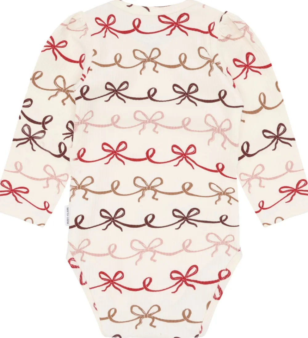 Body l/æ - Rib - HCBritt - Sugar m. Sløjfer|Hust and Claire Outlet