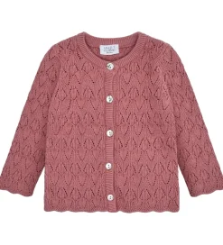 Cardigan - Strik - Cilja Pointelle - Dry Rose|Hust and Claire Hot
