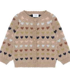 Cardigan - Strik - HCCamilla - Biscuit m. Hjerte|Hust and Claire