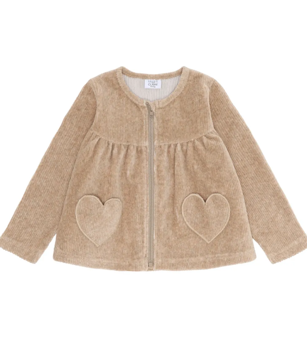 Fløjlskjole - HCSicillia - Biscuit|Hust and Claire Outlet