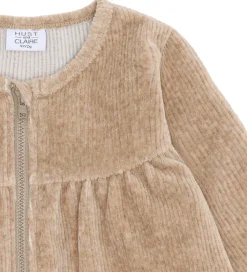 Fløjlskjole - HCSicillia - Biscuit|Hust and Claire Outlet