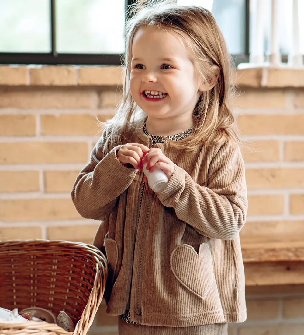 Fløjlskjole - HCSicillia - Biscuit|Hust and Claire Outlet