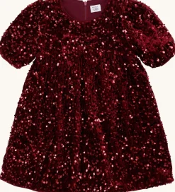 Kjole - HCKaroline - New Maroon m. Pailletter|Hust and Claire Discount