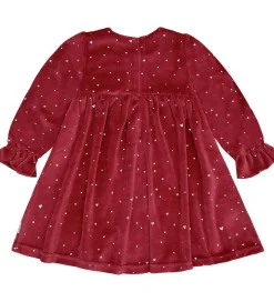 Kjole - Velour - HCDonna - Teaberry m. Guld|Hust and Claire New