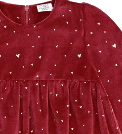 Kjole - Velour - HCDonna - Teaberry m. Guld|Hust and Claire New