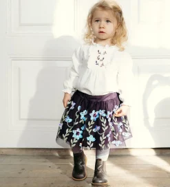 Nederdel - Ninna - Dark Plum m. Palietter|Hust and Claire