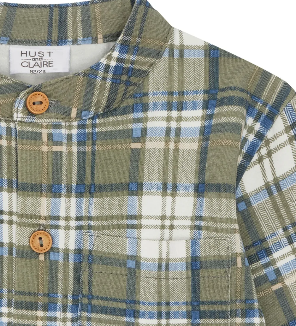 Skjorte - Ravn - Seagrass|Hust and Claire Sale