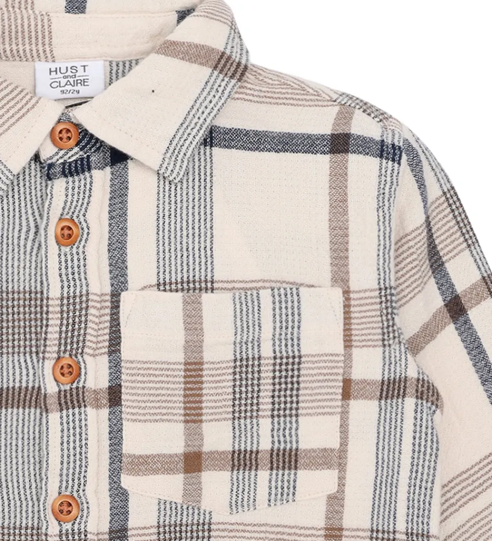 Skjorte - HCRavn - Kit m. Tern|Hust and Claire Online